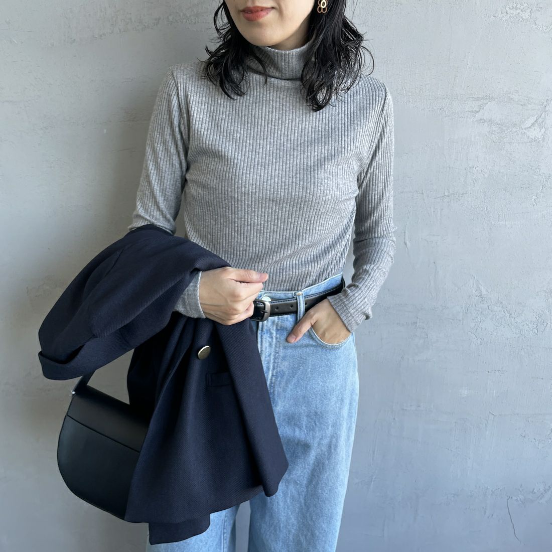 TOP.GRAY&&モデル身長：160cm 着用サイズ：0&&