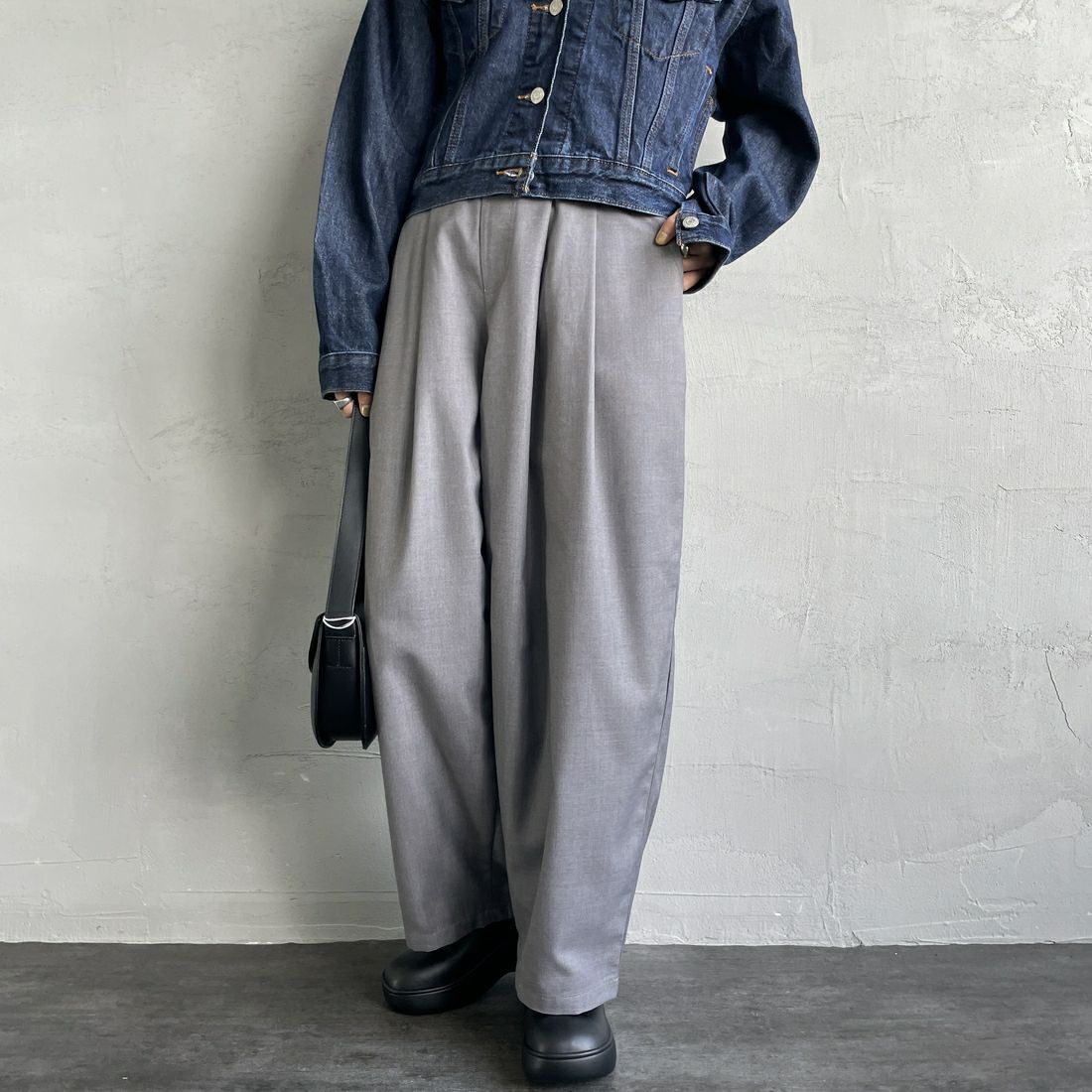 GRAY&&モデル身長：158cm 着用サイズ：F&&
