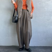 BROWN&&モデル身長：158cm 着用サイズ：F&&