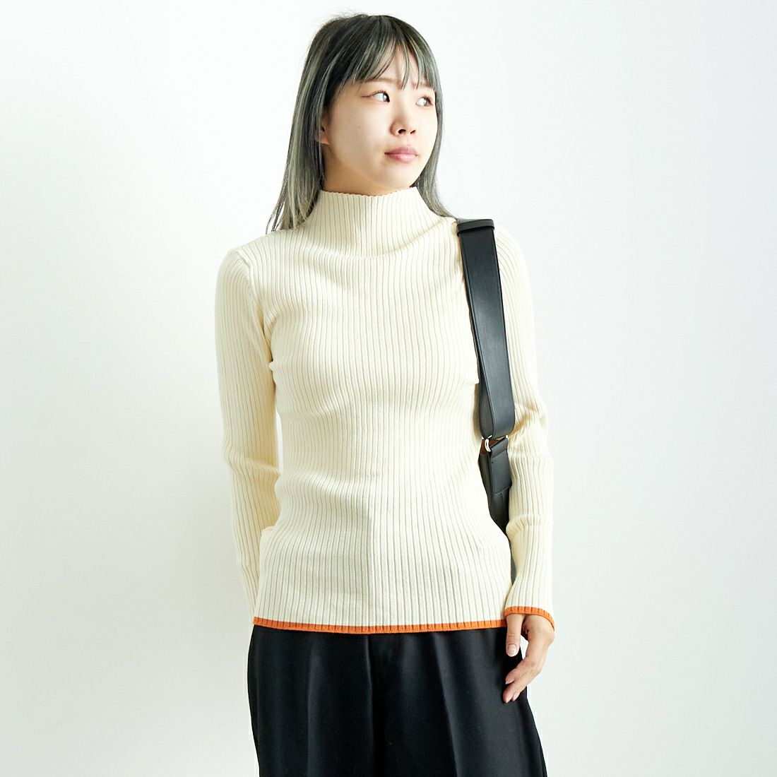 ｵﾌ/ｵﾚﾝｼﾞ&&モデル身長：167cm 着用サイズ：F&&