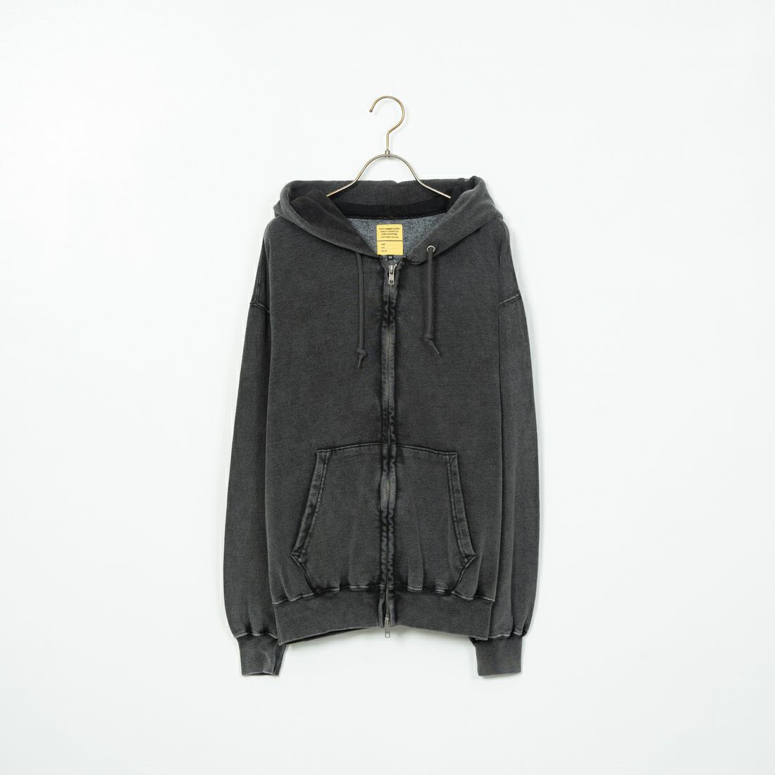 Jeans Factory Clothes [ジーンズファクトリークローズ] T/Cケミカルカコウウラケジップパーカー [2423-426IN] BLACK