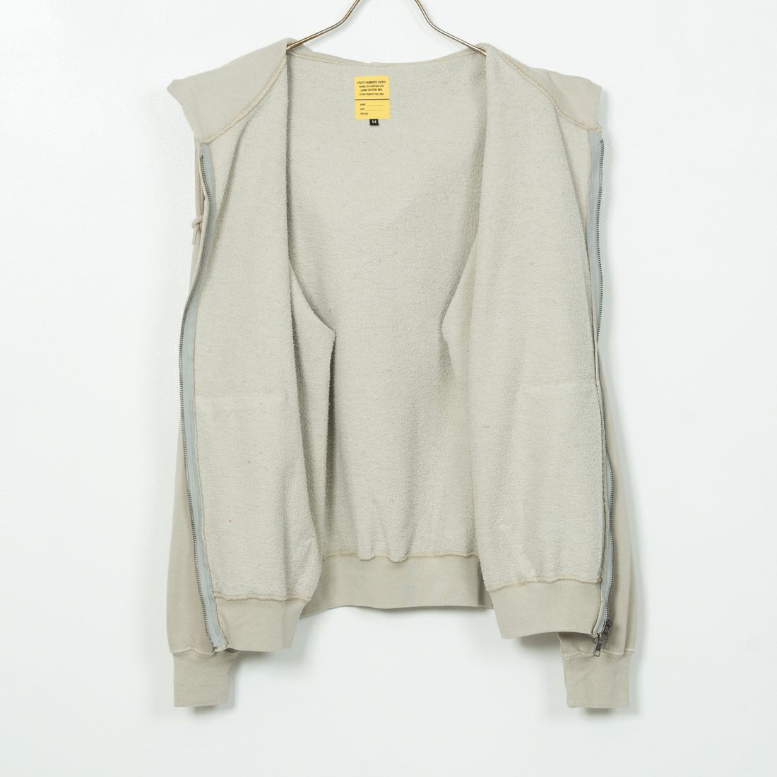 Jeans Factory Clothes [ジーンズファクトリークローズ] T/Cケミカルカコウウラケジップパーカー [2423-426IN] GREY