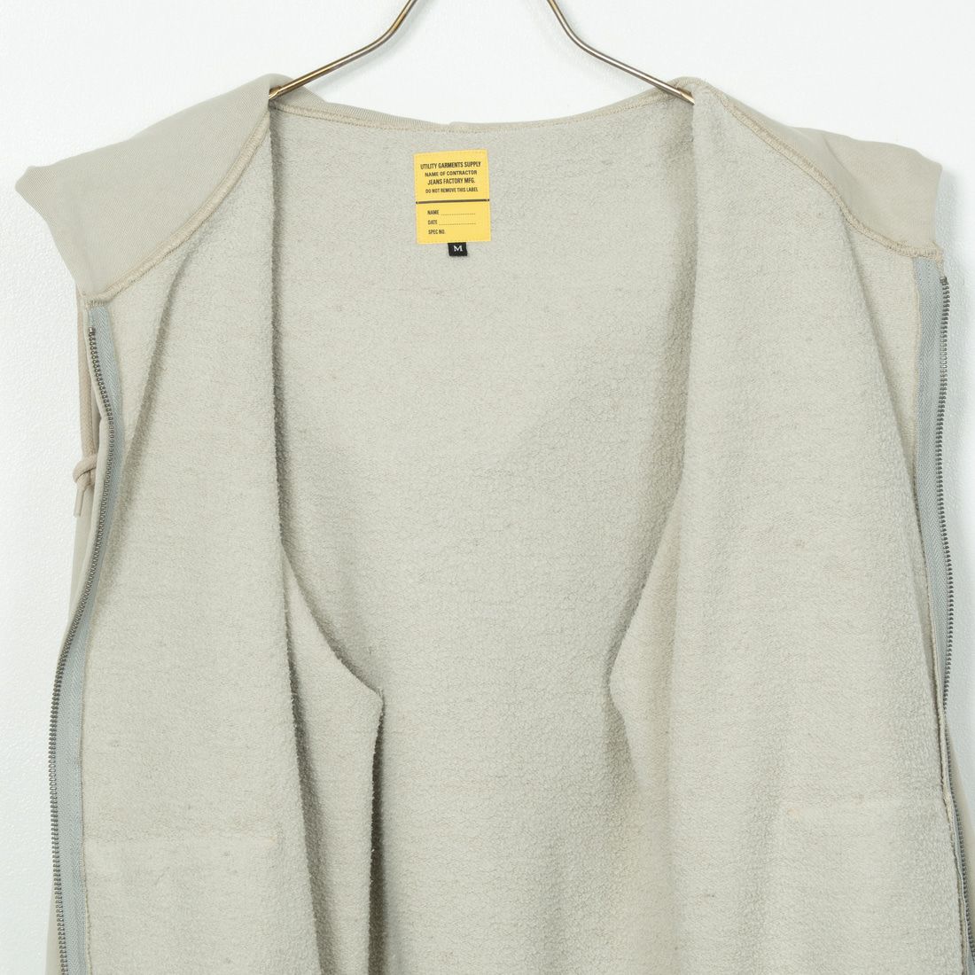 Jeans Factory Clothes [ジーンズファクトリークローズ] T/Cケミカルカコウウラケジップパーカー [2423-426IN] GREY