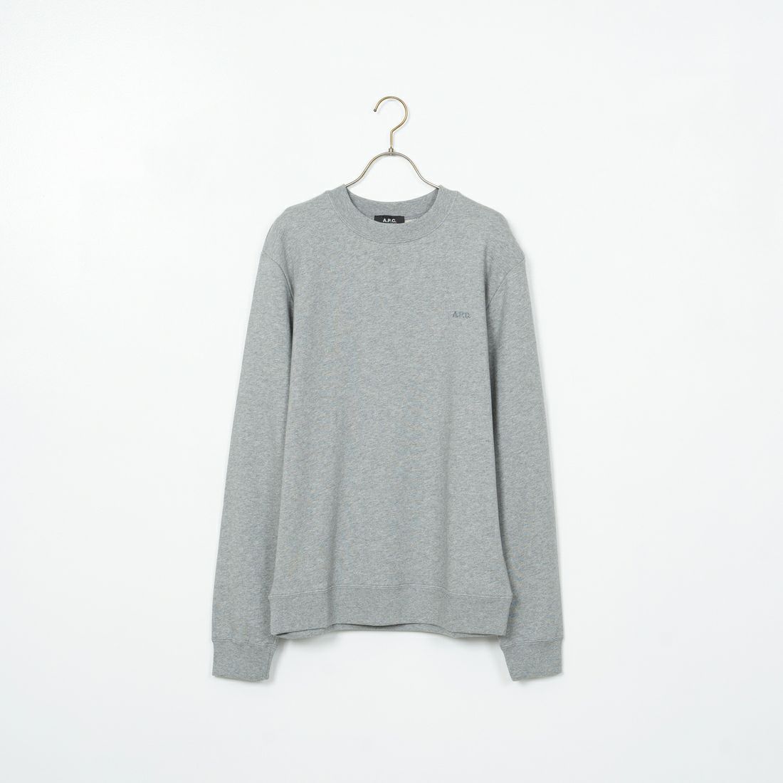 A.P.C. [アー・ペー・セー] ロゴ刺繍スウェット [APC-BRODE] 93 GRIS CH