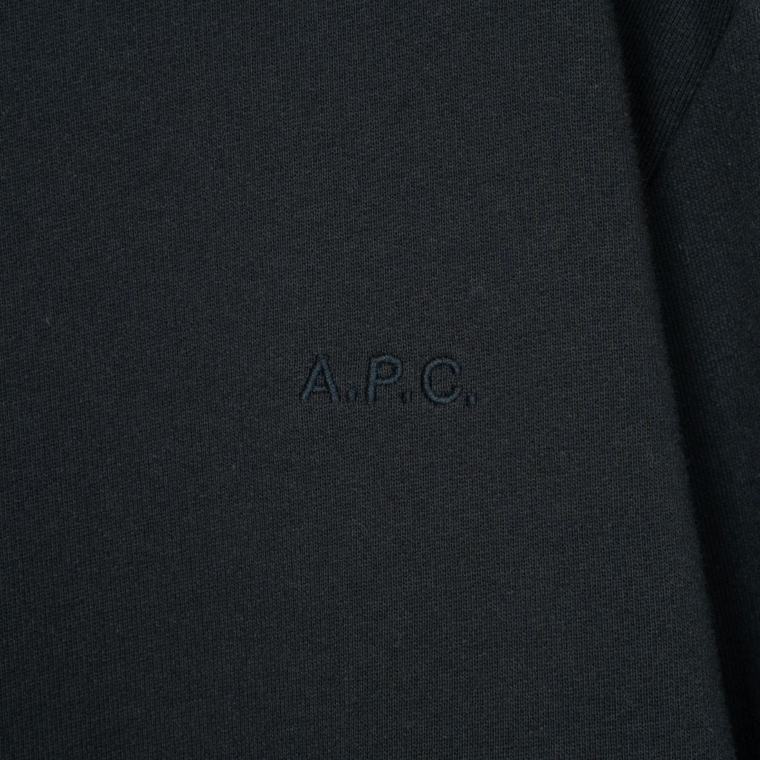 A.P.C. [アー・ペー・セー] ロゴ刺繍スウェット [APC-BRODE] 99 NOIR