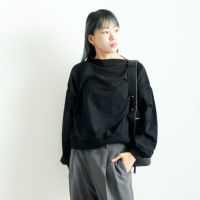 801 ﾌﾞﾗｯｸ&&モデル身長：167cm 着用サイズ：F&&