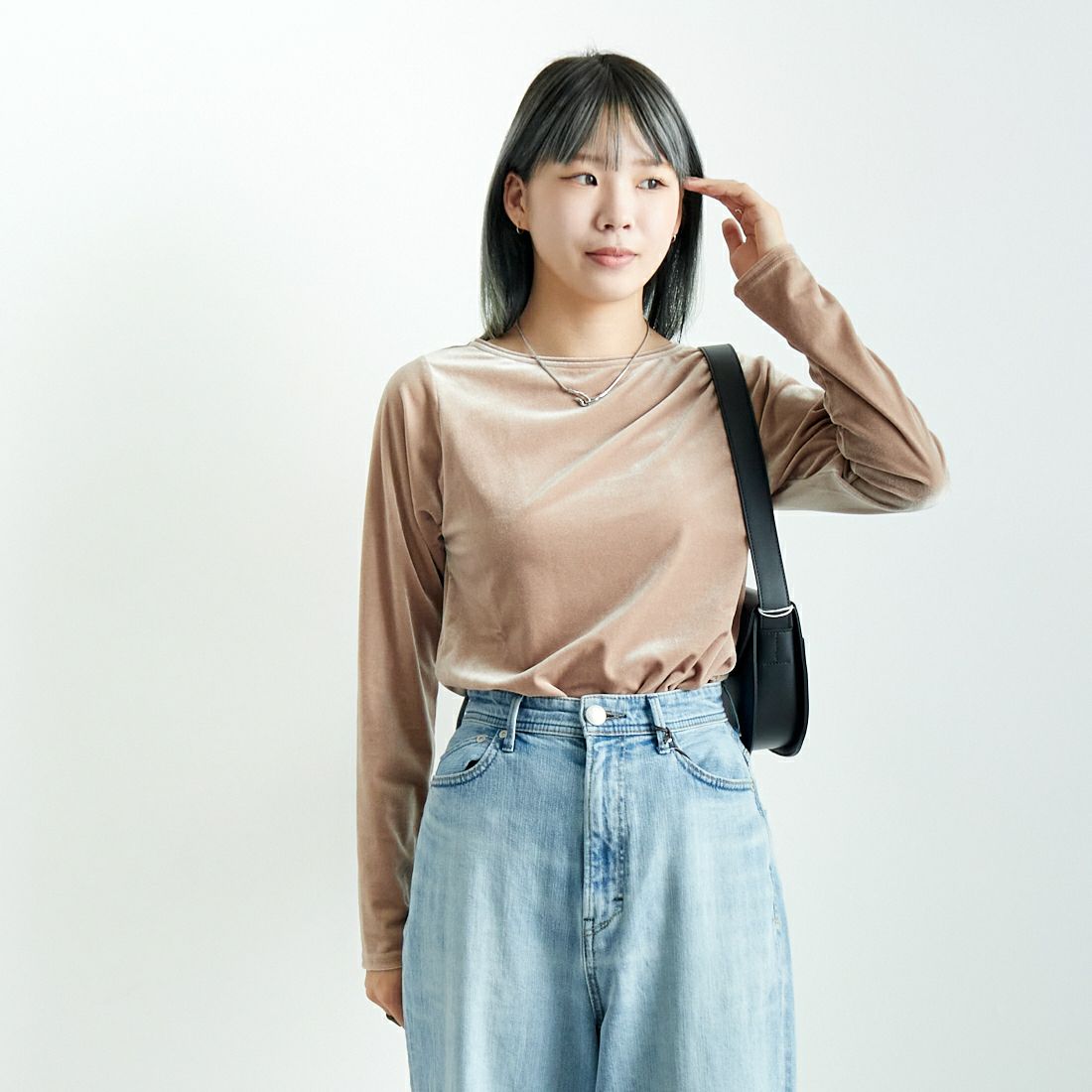 Jf Ready Made [ジェイエフレディメイド] ロングスリーブベロアTシャツ [3006103]｜ジーンズファクトリー公式通販サイト -  JEANS FACTORY Online Shop