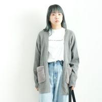 ★専用　エムドット　ポケットファーカーディガン エムドット em. ポケットファーカーディガン＊新品未使用 - メルカリ