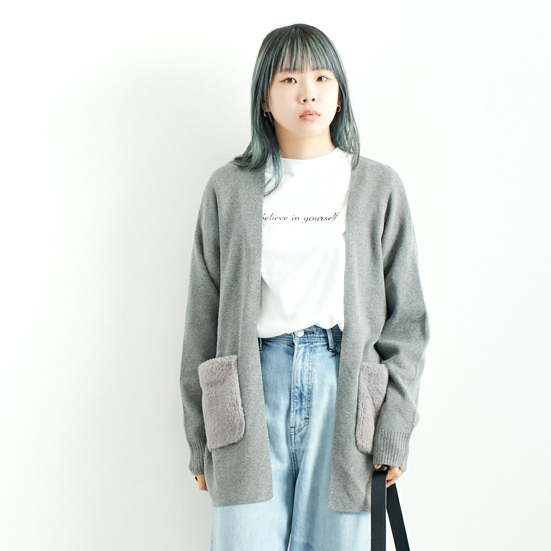 821 ﾓｸｸﾞﾚｰ&&モデル身長：167cm 着用サイズ：F&&