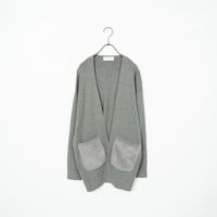 Jf Ready Made [ジェイエフレディメイド] ファーポケット総針カーディガン [3006204] 821 ﾓｸｸﾞﾚｰ