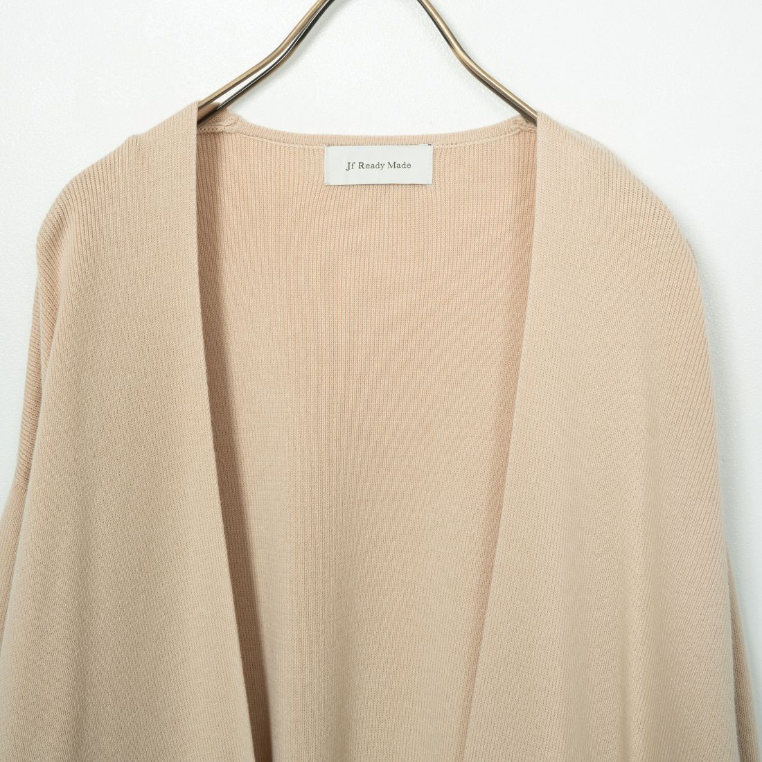 Jf Ready Made [ジェイエフレディメイド] ファーポケット総針カーディガン [3006204] 102 ｷﾅﾘ