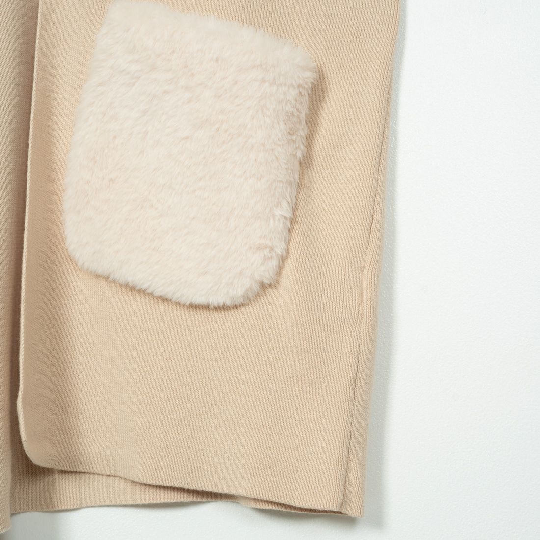 Jf Ready Made [ジェイエフレディメイド] ファーポケット総針カーディガン [3006204] 102 ｷﾅﾘ