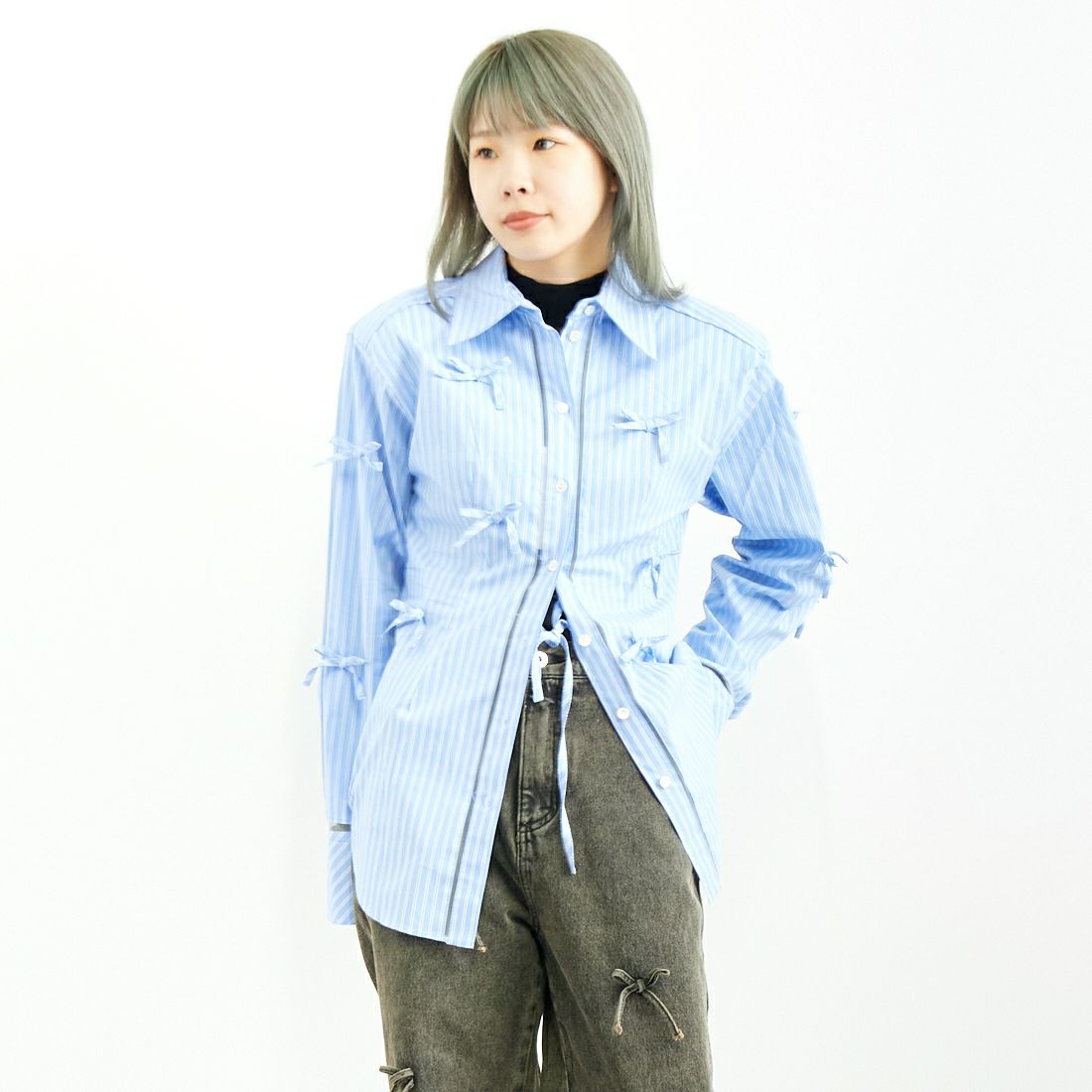 BLU&&モデル身長：167cm 着用サイズ：F&&