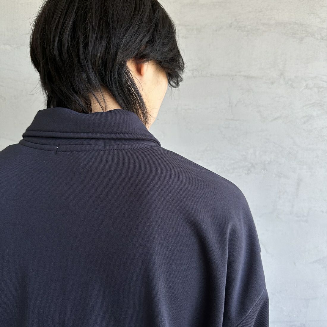 U.S.POLO ASSN. [ユーエスポロアッスン] 別注 ワンポイントロゴ刺繍 ハーフジップポロスウェット [PLM43103IN-JF] ﾈｲﾋﾞｰ