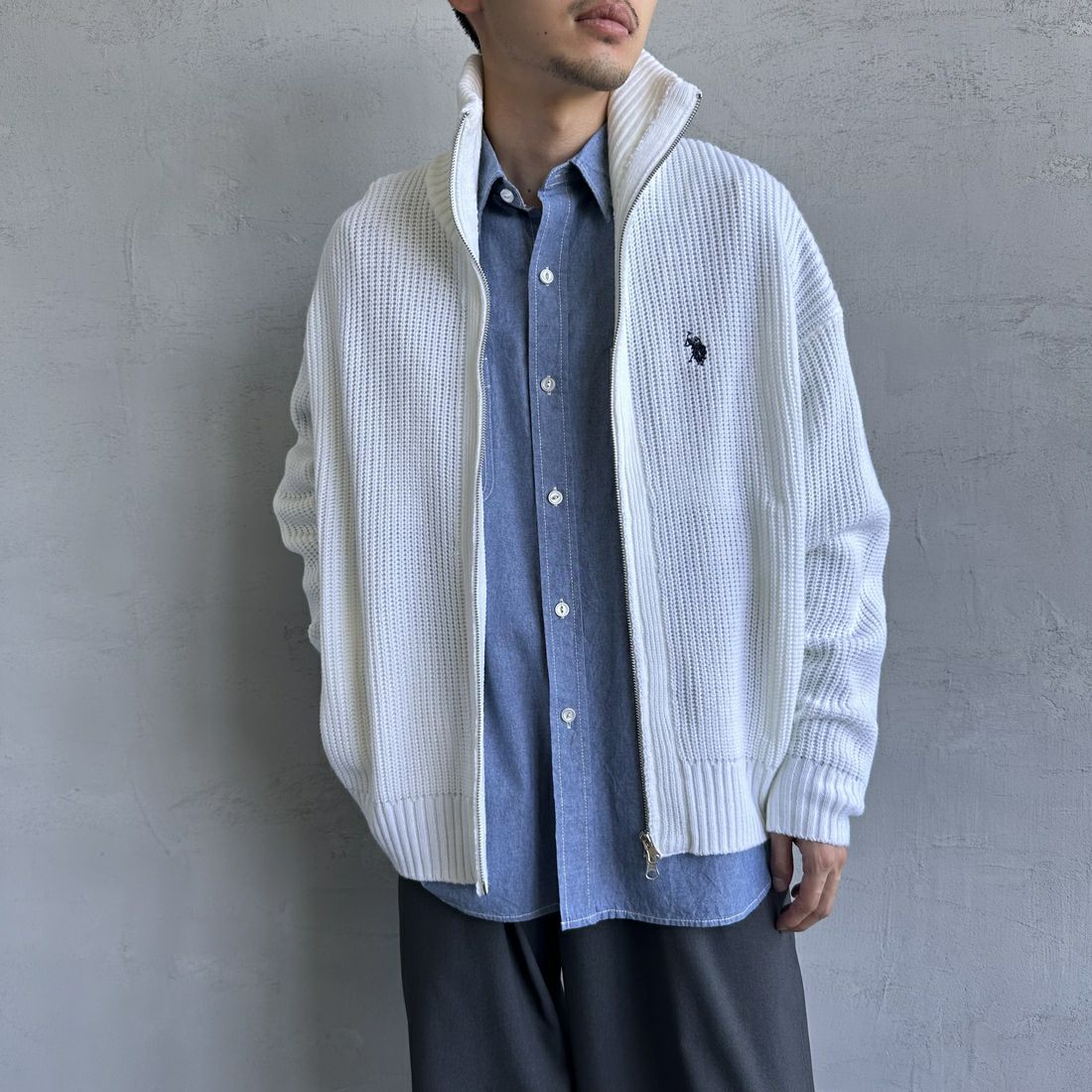 U.S.POLO ASSN. [ユーエスポロアッスン] 別注 ワンポイントロゴ刺繍