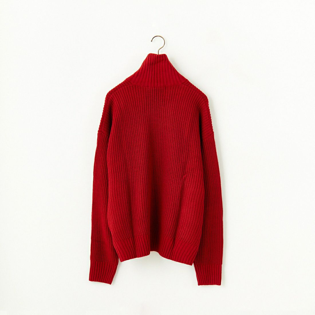 U.S.POLO ASSN. [ユーエスポロアッスン] 別注 ワンポイントロゴ刺繍 ドライバーズニットカーディガン [PLM43409IN-JF] ﾚｯﾄﾞ