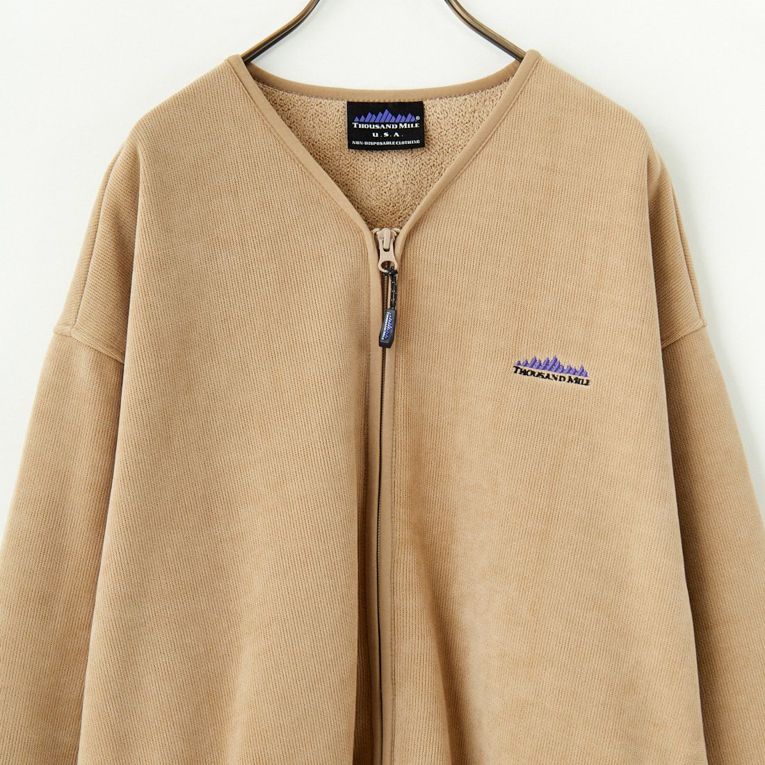 THOUSAND MILE [サウザンド マイル] ニットフリース ジップカーディガン [TM242KF00101] 23 S.BEIGE