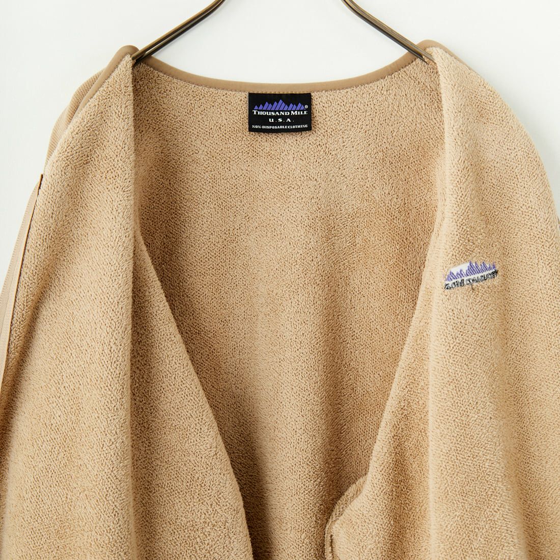 THOUSAND MILE [サウザンド マイル] ニットフリース ジップカーディガン [TM242KF00101] 23 S.BEIGE