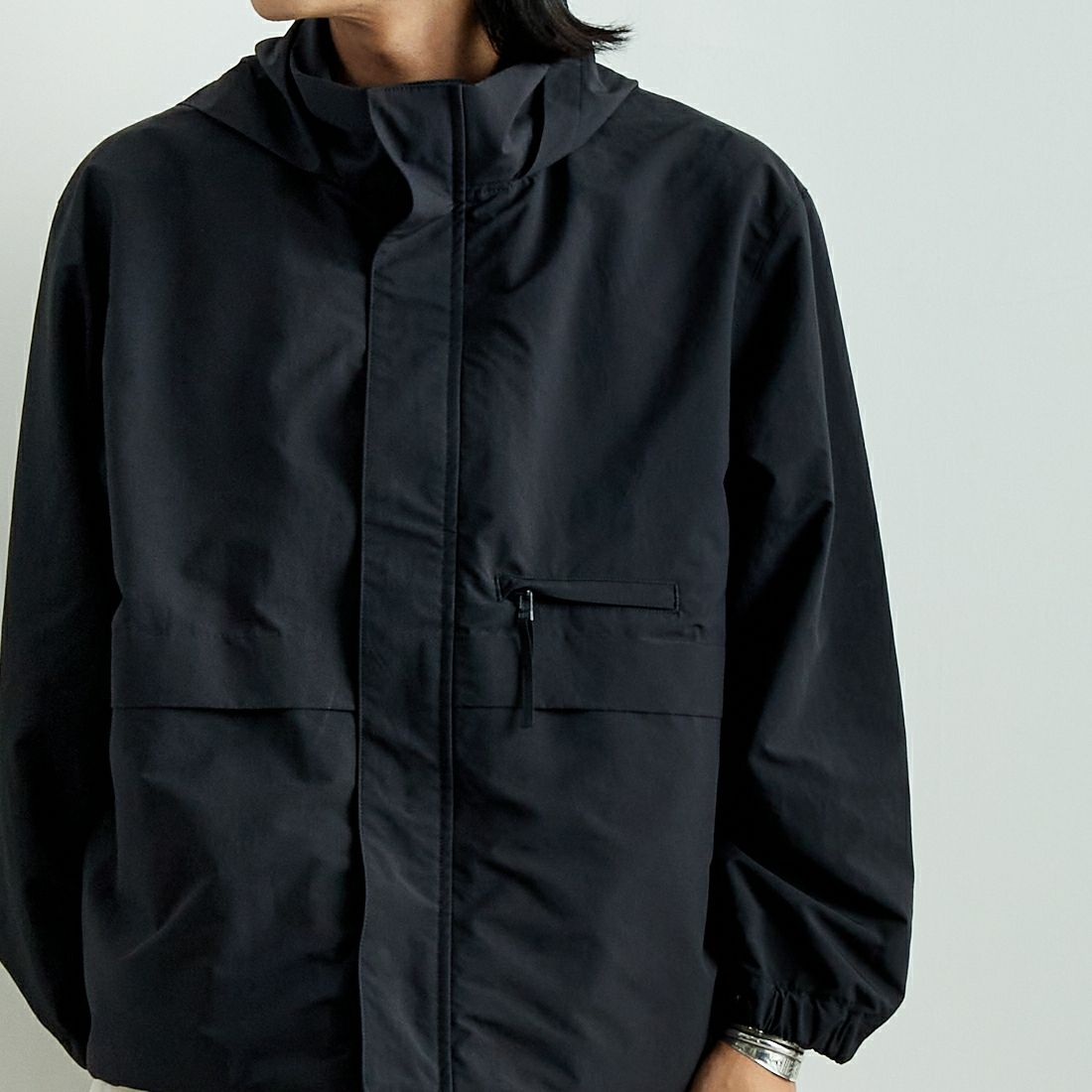 STILL BY HAND [スティルバイハンド] スタンドカラーブルゾン [BL08243] INK BLACK