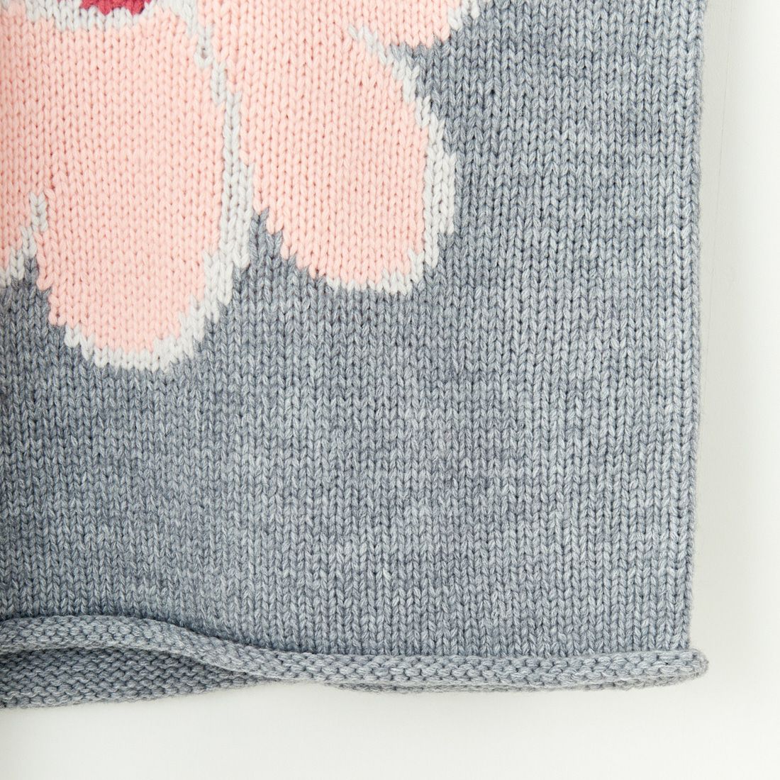 ChahChah [チャーチャー] ハートフラワー刺繍ニット [CC-24FW-KN02] GRAY