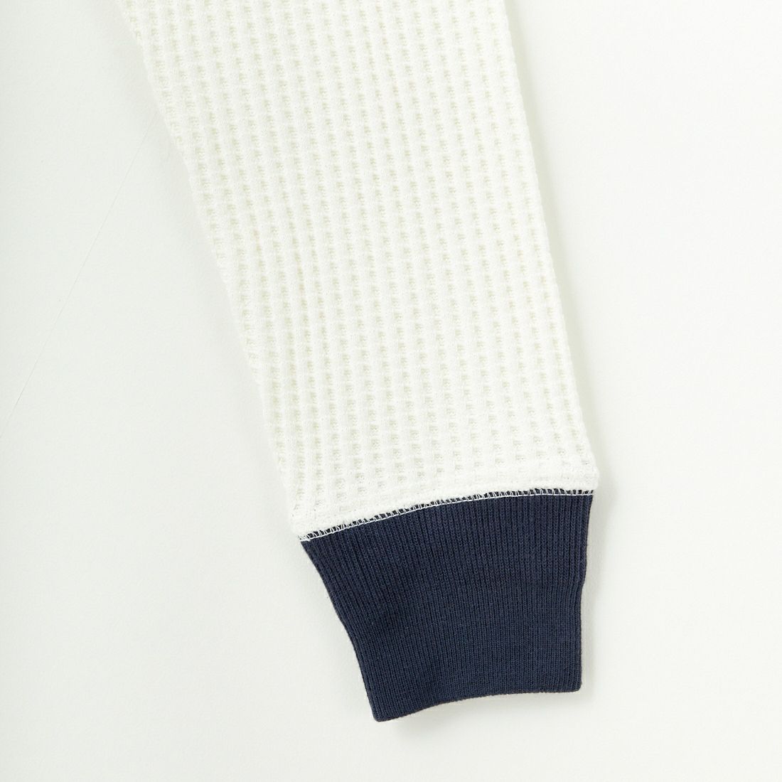 JE MORGAN [ジェイイーモーガン] ビッグワッフルクルーネックシャツ [JB001-52C] 03 O.WH/NV