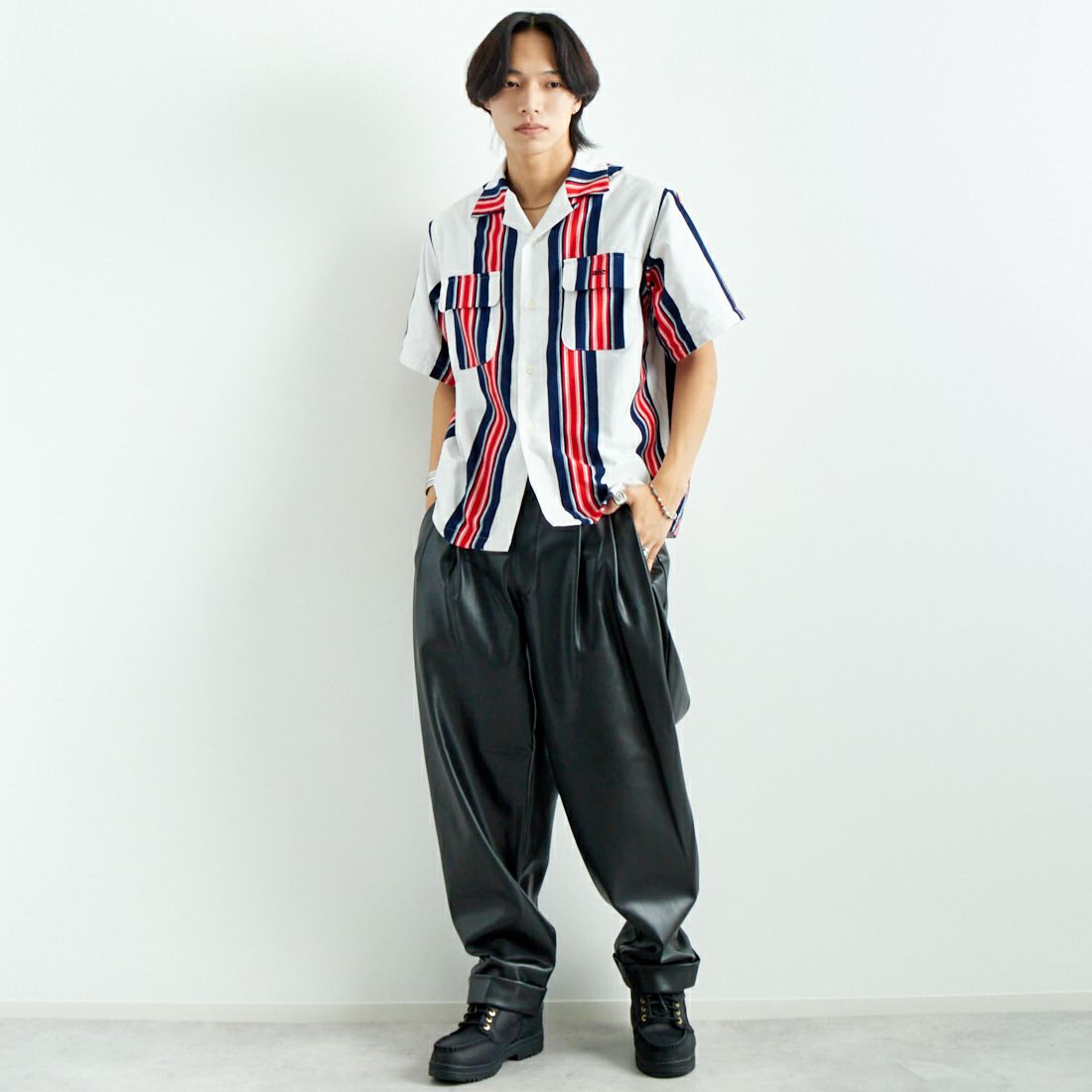 AiE [エーアイイー] ストライプペインターシャツ [PU617]｜ジーンズファクトリー公式通販サイト - JEANS FACTORY Online  Shop