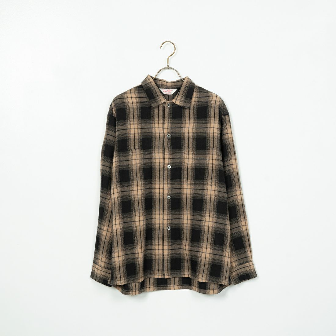 DAN RIVER [ダンリバー] 別注 オープンカラーシャツ [DR24S003-JF] BEIGE CHEC