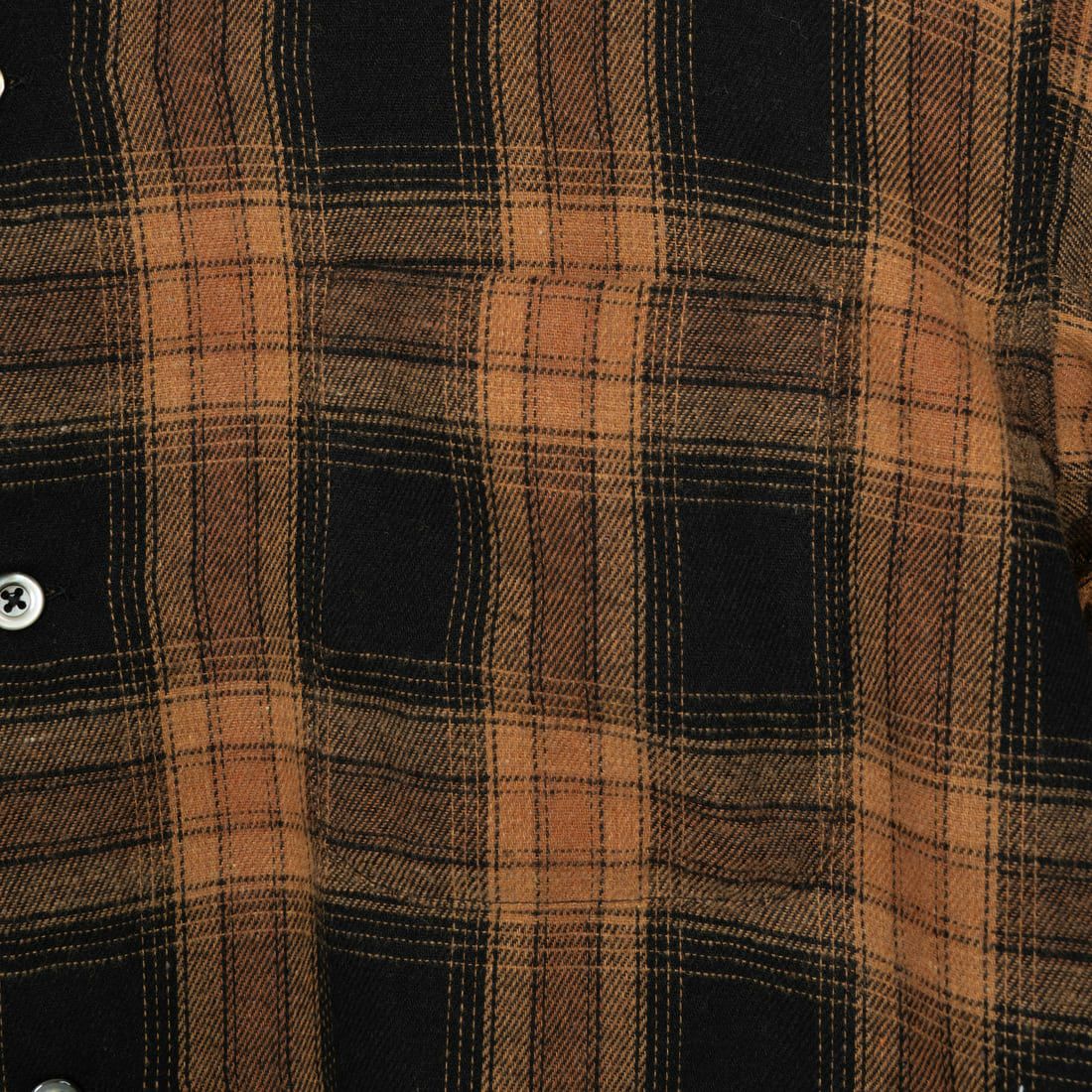 DAN RIVER [ダンリバー] 別注 オープンカラーシャツ [DR24S003-JF] BROWN CHEC