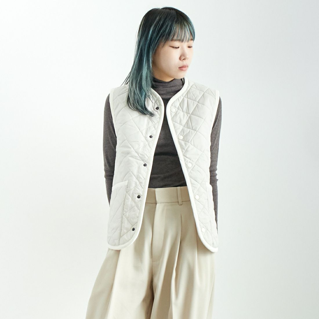 LAVENHAM [ラベンハム] コクーン ソーンハム ウィメンズ [LV10125] P86 MOONBE &&モデル身長：167cm 着用サイズ：10&&