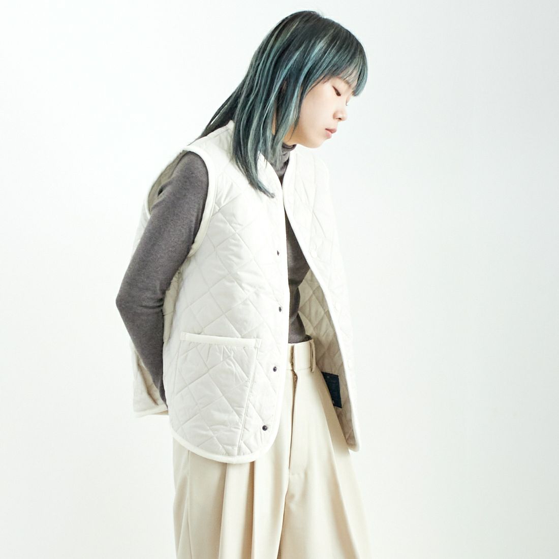 LAVENHAM [ラベンハム] コクーン ソーンハム ウィメンズ [LV10125] P86 MOONBE &&モデル身長：167cm 着用サイズ：10&&