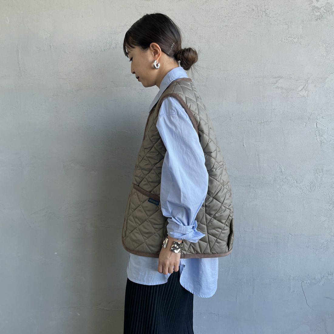 LAVENHAM [ラベンハム] コクーン ソーンハム ウィメンズ [LV10125] C62 CORK &&モデル身長：150cm 着用サイズ：8&&