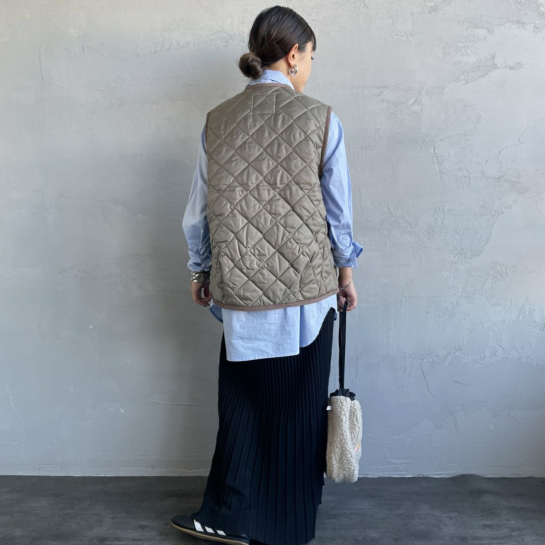LAVENHAM [ラベンハム] コクーン ソーンハム ウィメンズ [LV10125] C62 CORK &&モデル身長：150cm 着用サイズ：8&&