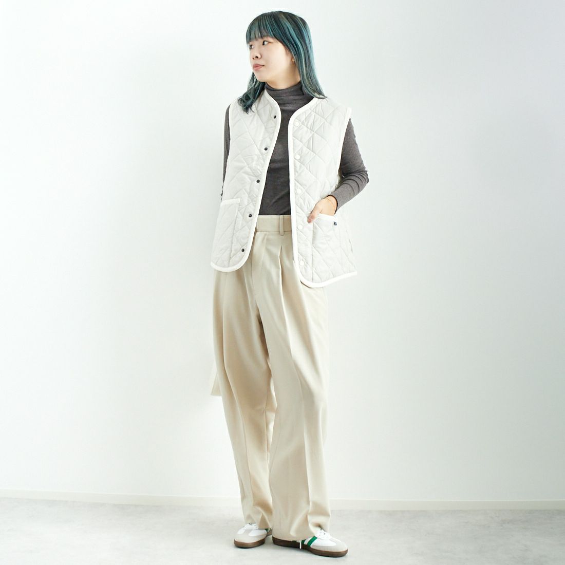 LAVENHAM [ラベンハム] コクーン ソーンハム ウィメンズ [LV10125] P86 MOONBE &&モデル身長：167cm 着用サイズ：10&&