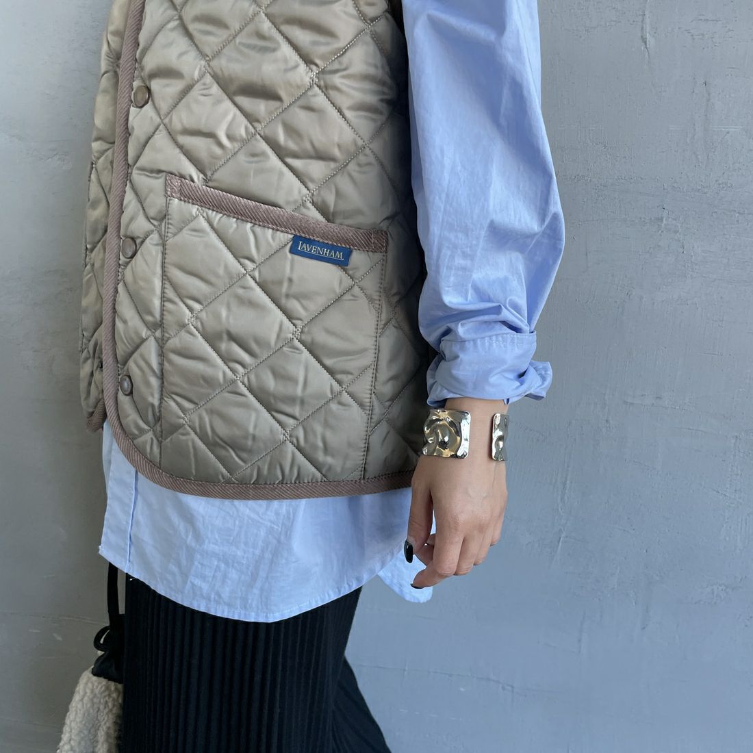 LAVENHAM [ラベンハム] コクーン ソーンハム ウィメンズ [LV10125] C62 CORK &&モデル身長：150cm 着用サイズ：8&&