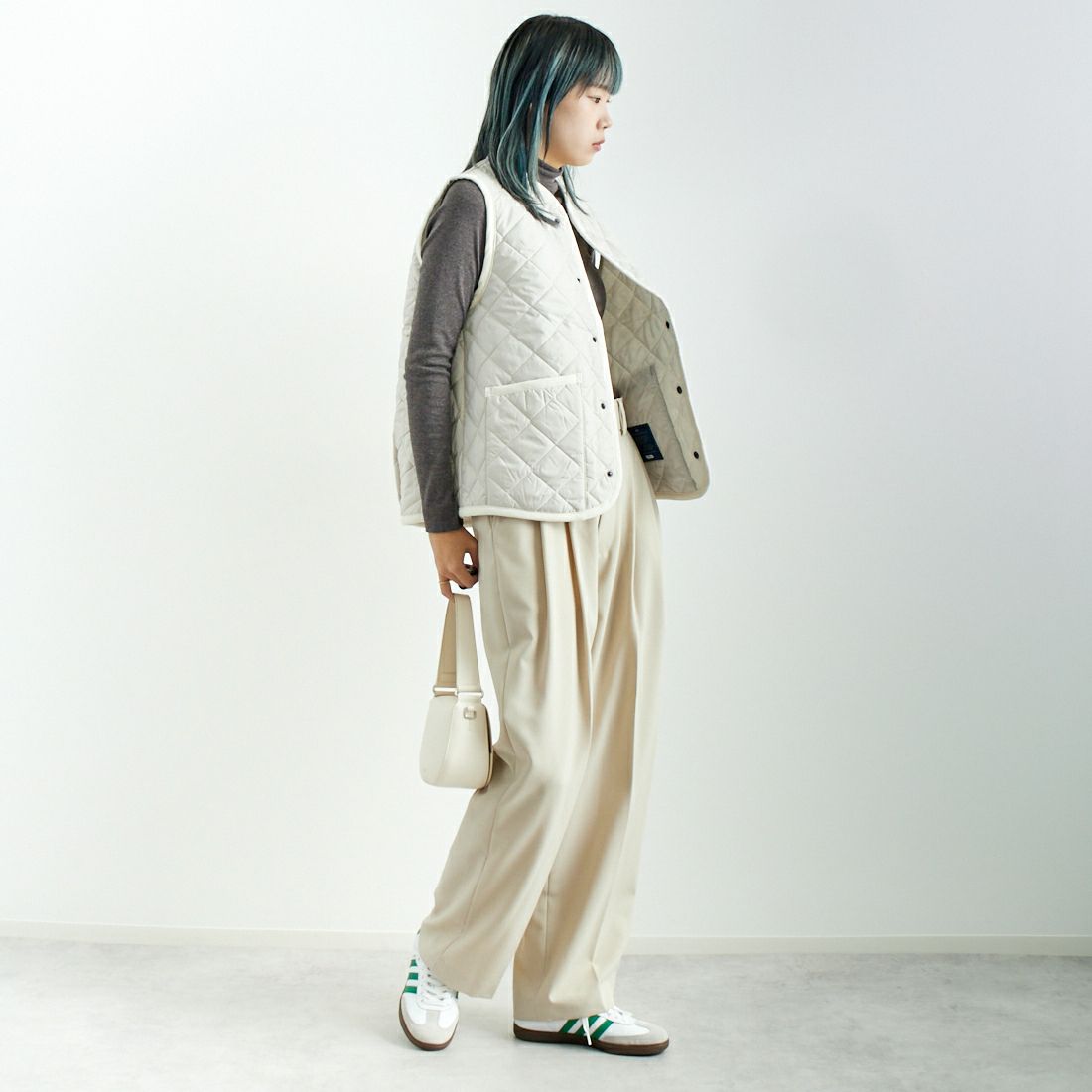 LAVENHAM [ラベンハム] コクーン ソーンハム ウィメンズ [LV10125] P86 MOONBE &&モデル身長：167cm 着用サイズ：10&&