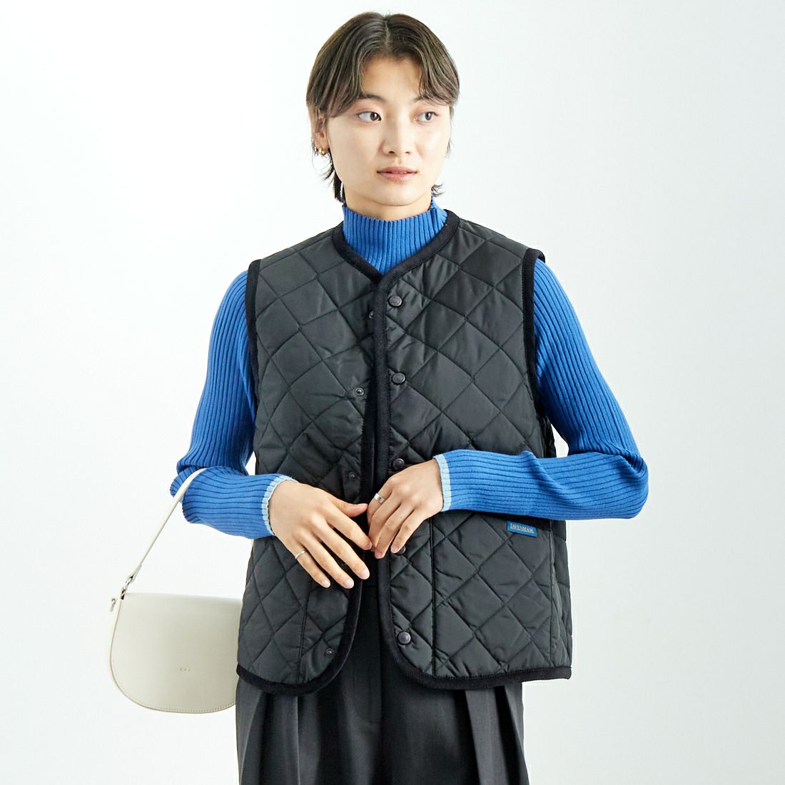 LAVENHAM [ラベンハム] コクーン ソーンハム ウィメンズ [LV10125] F44 SABLE &&モデル身長：160cm 着用サイズ：8&&
