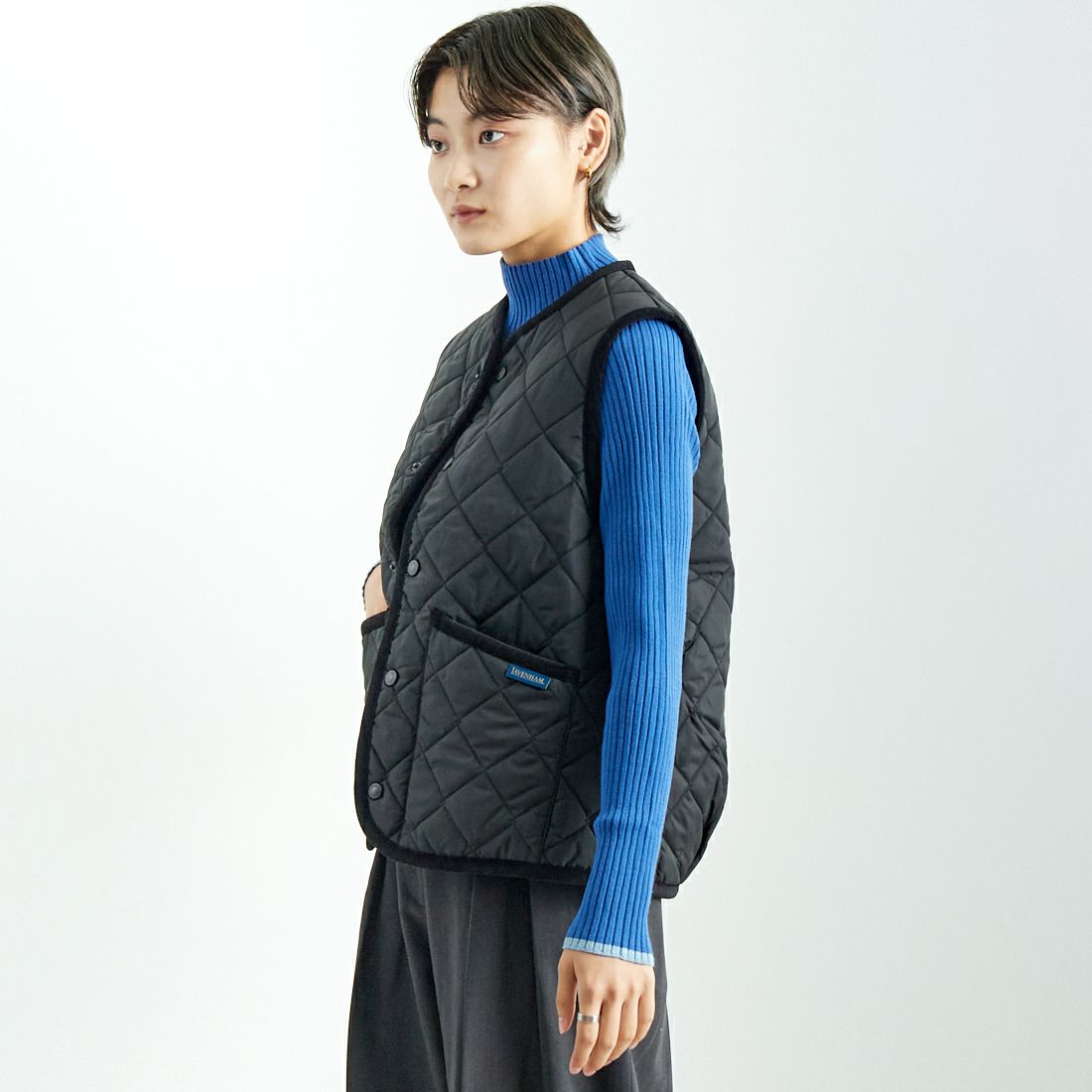 LAVENHAM [ラベンハム] コクーン ソーンハム ウィメンズ [LV10125] F44 SABLE &&モデル身長：160cm 着用サイズ：8&&
