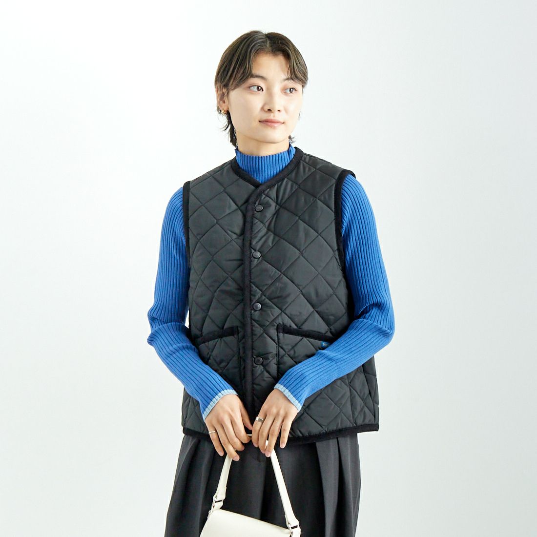 LAVENHAM [ラベンハム] コクーン ソーンハム ウィメンズ [LV10125] F44 SABLE &&モデル身長：160cm 着用サイズ：8&&