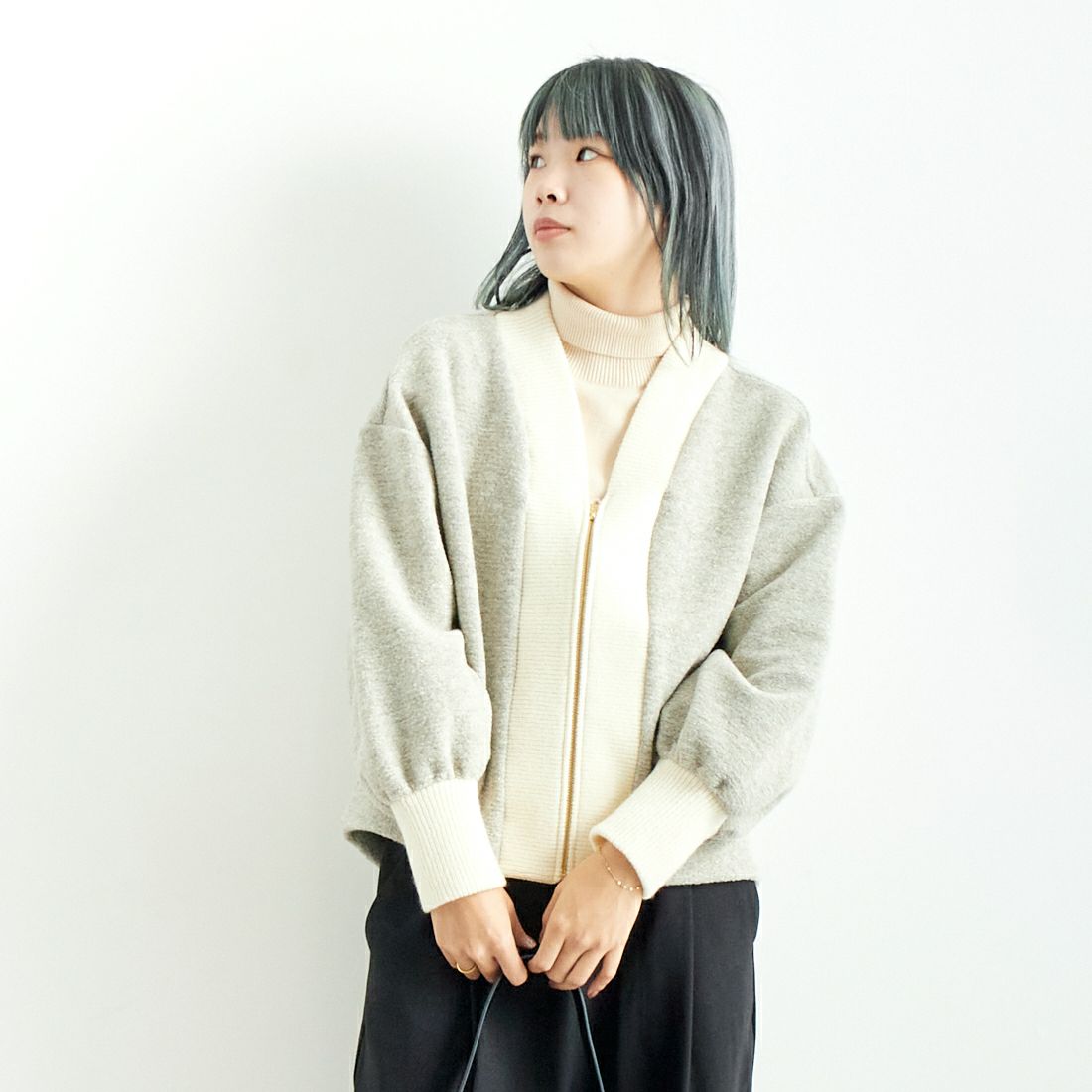 60 ｸﾞﾚｰｼﾞｭ&&モデル身長：167cm 着用サイズ：F&&