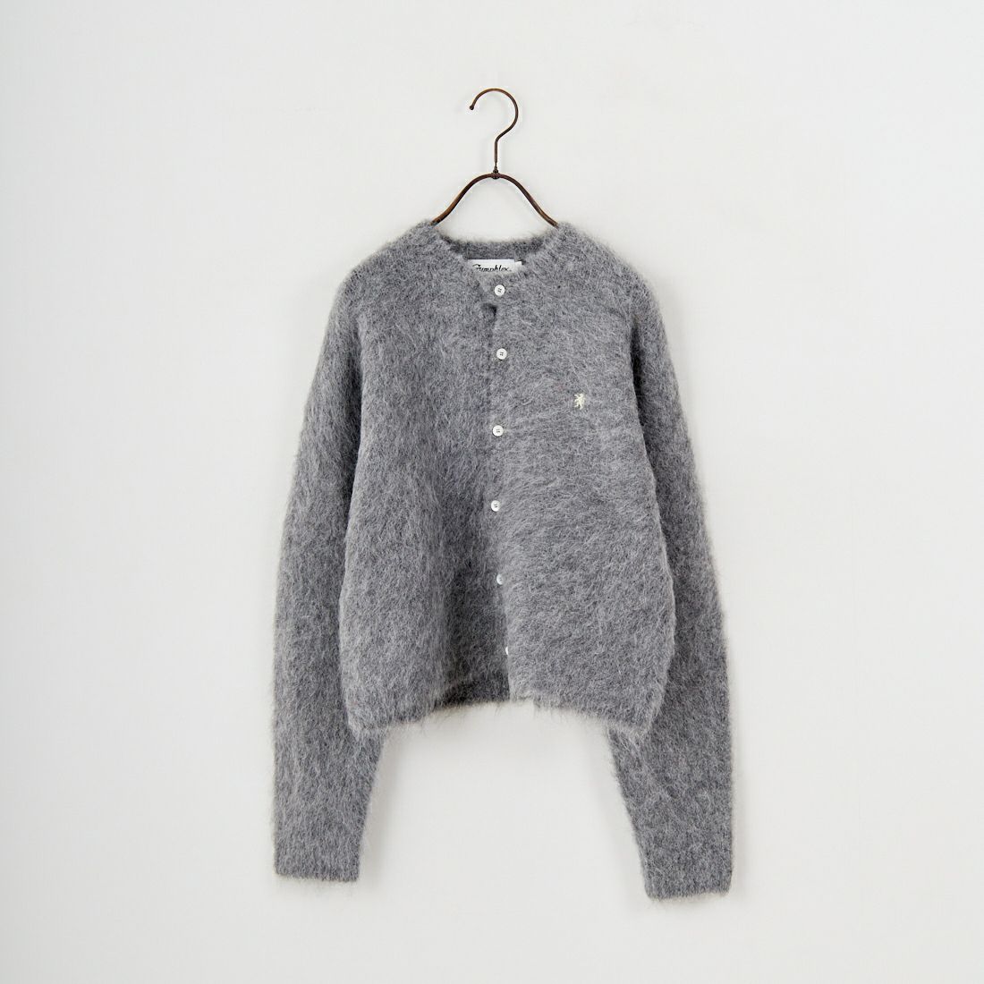 Gymphlex [ジムフレックス] クルーネック ショートカーディガン [GY-D0098SGK] TOP GREY