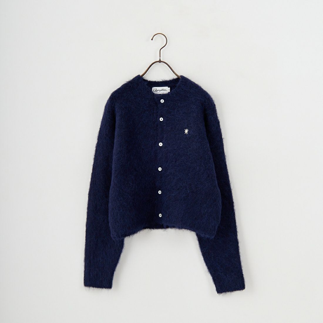 Gymphlex [ジムフレックス] クルーネック ショートカーディガン [GY-D0098SGK] DK.NAVY
