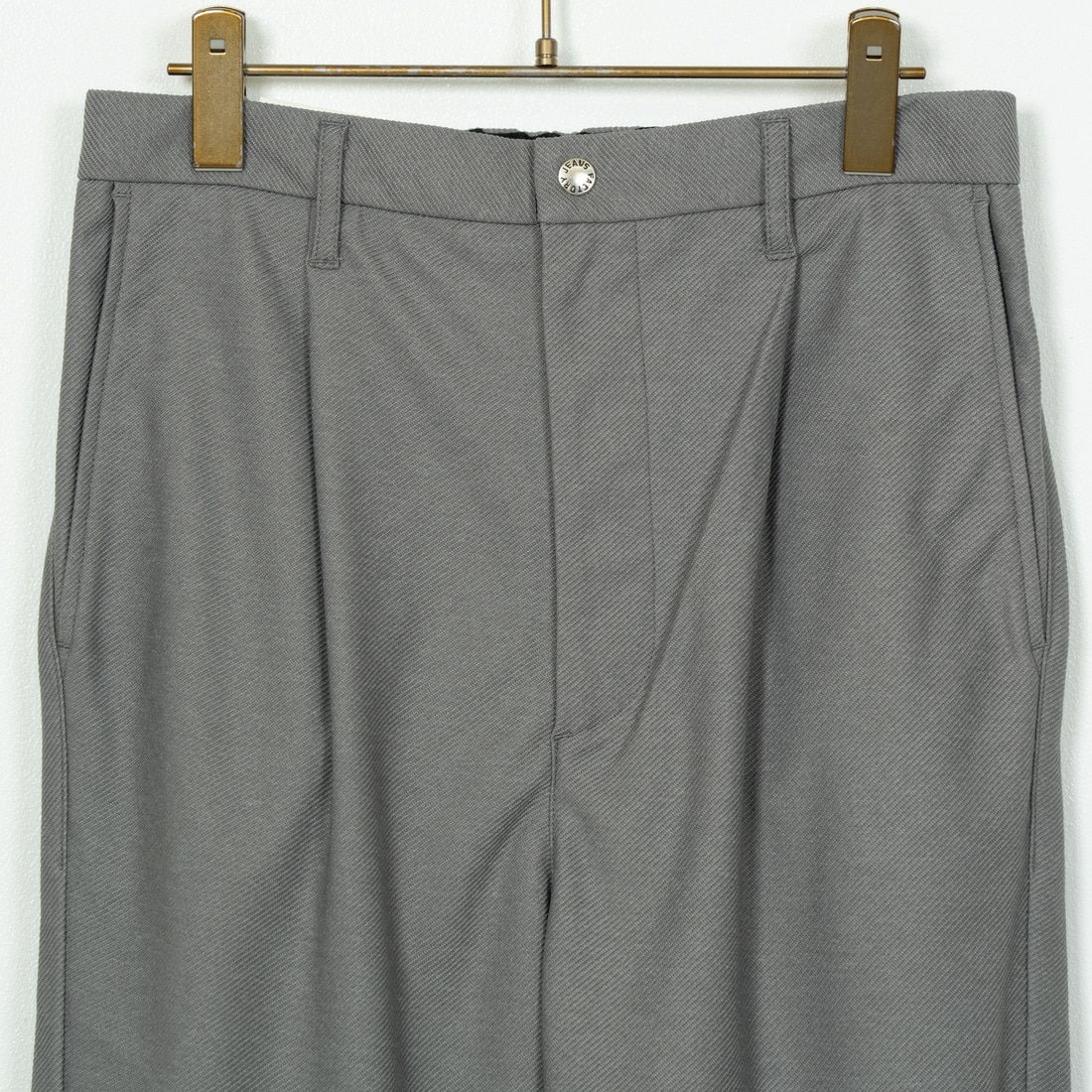 Jeans Factory Clothes [ジーンズファクトリークローズ] ウールライクニットツイルワイドテーパード [JFC-244-058] 64 GRY