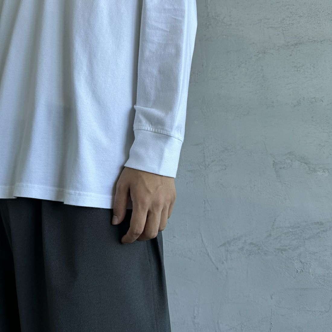 Barbour [バブアー] ワンポイントロゴ ロングスリーブTシャツ [MTS1328] WHITE