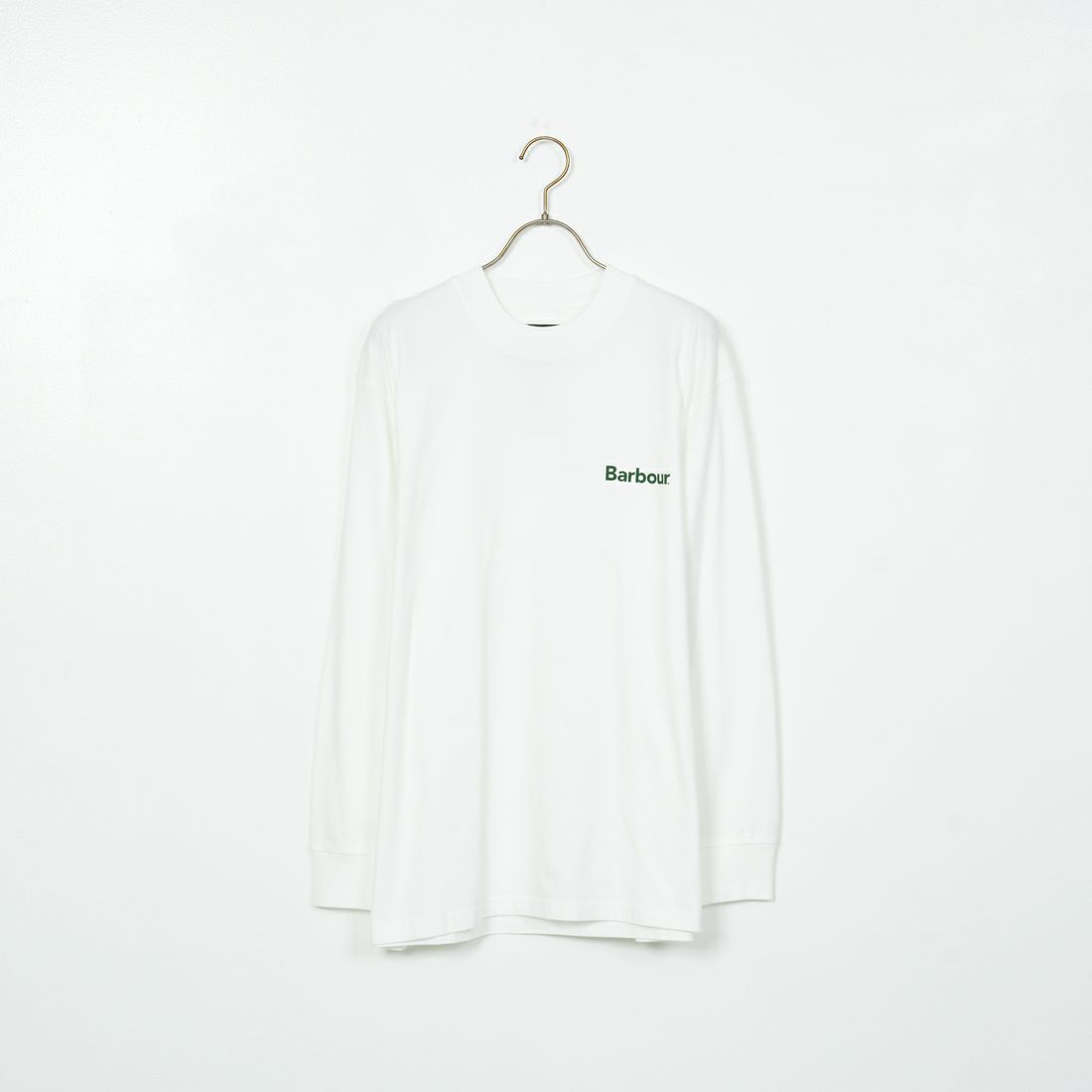 Barbour [バブアー] ワンポイントロゴ ロングスリーブTシャツ [MTS1328] WHITE