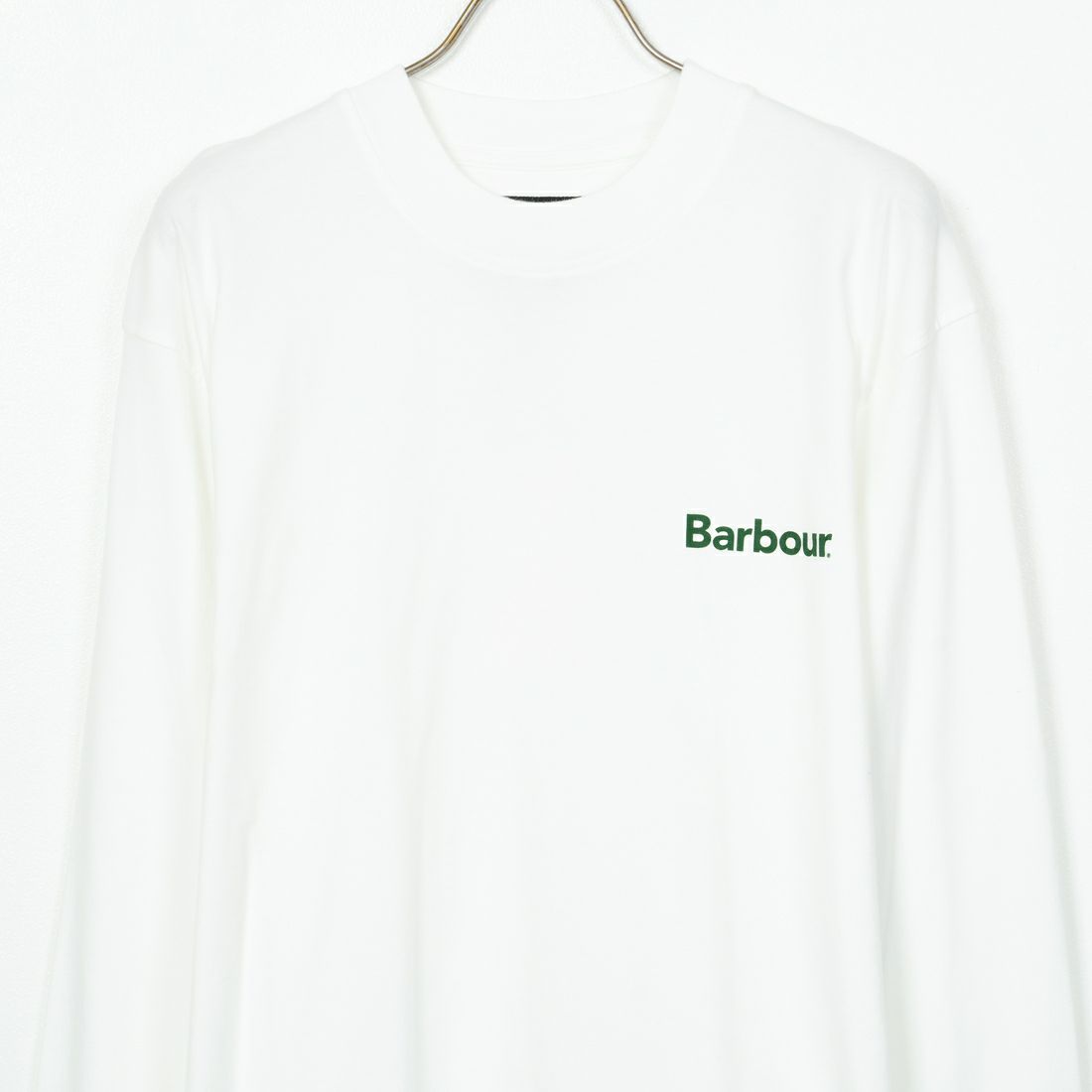 Barbour [バブアー] ワンポイントロゴ ロングスリーブTシャツ [MTS1328] WHITE