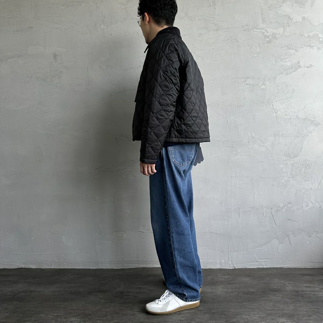 Barbour [バブアー] スペイキルティングジャケット [MQU1802] BK91 &&モデル身長：168cm 着用サイズ：40&
