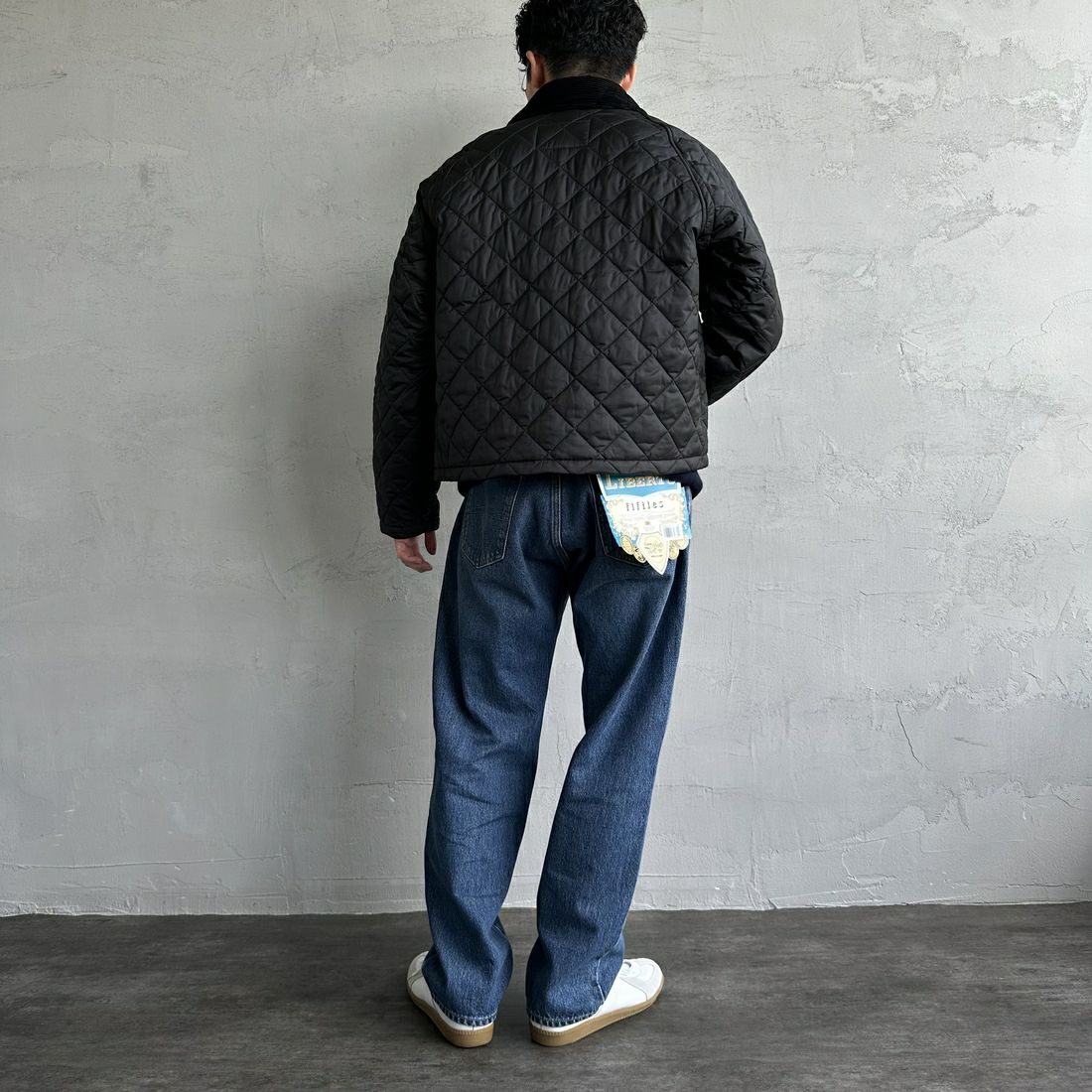 Barbour [バブアー] スペイキルティングジャケット [MQU1802] BK91 &&モデル身長：168cm 着用サイズ：40&