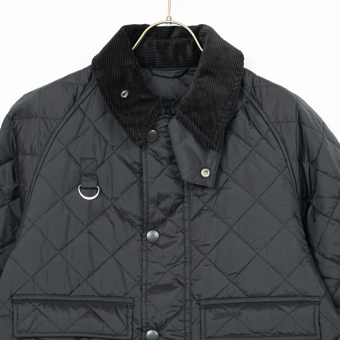 Barbour ネイビー キルティングジャケット 40 遣お