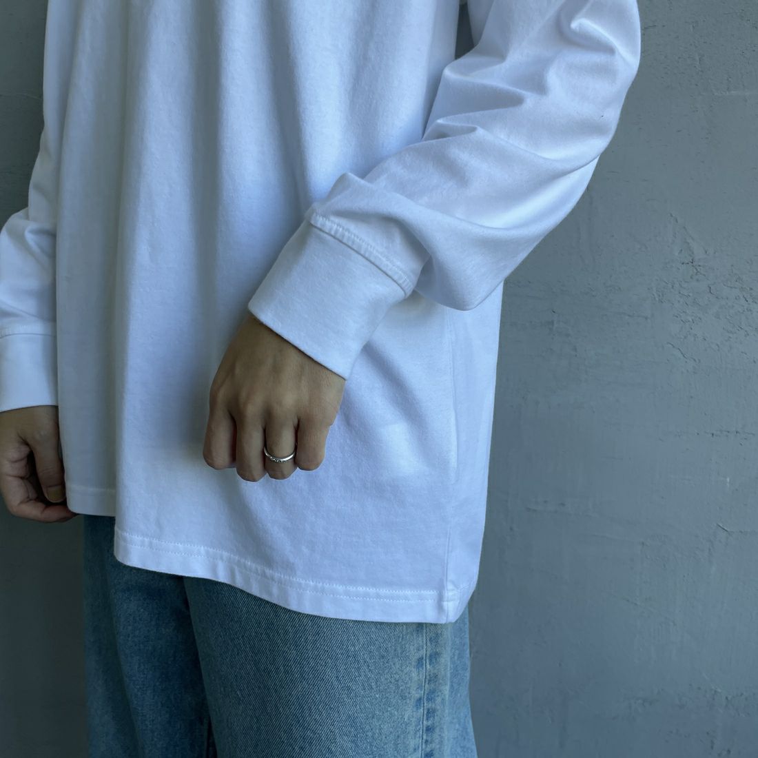 Barbour [バブアー] ワンポイントロゴ ロングスリーブTシャツ [MTS1328] WHITE