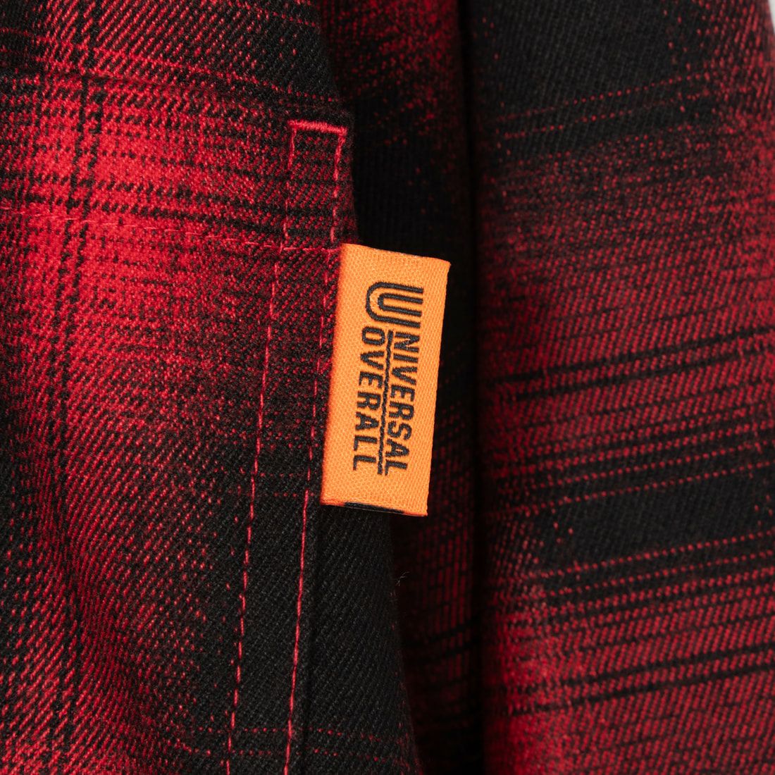 UNIVERSAL OVERALL [ユニバーサルオーバーオール] オープンカラーワークシャツ [U2433102] RED